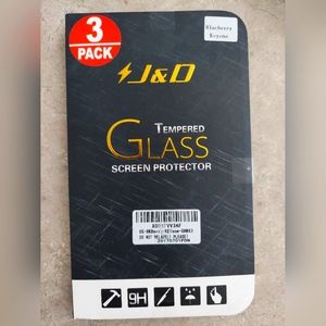 J&D Tech 2-PK BlackBerry KeyOne Tempered Glass Screen Protectors GHMX3